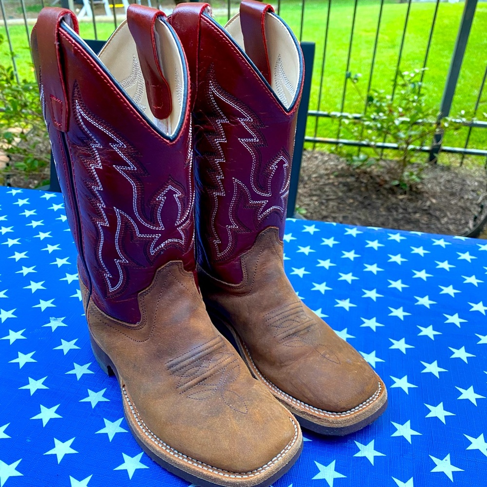 Old West Kids' Brown Boy Boots